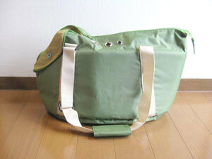  for pets carry bag green 3kg till. small size. dog cat for [ non-standard-sized mail 710 jpy correspondence ]