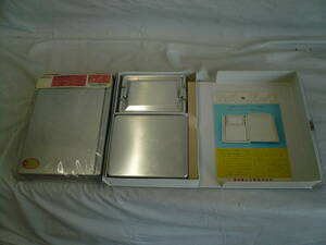  former times aluminium made lunch box unused goods 2 box Showa Retro / that time thing 