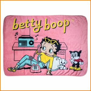 【ベティブープ】betty/boop/ベティちゃん/ボア/ブランケット/アウトドア/イベント/オフィス/車内