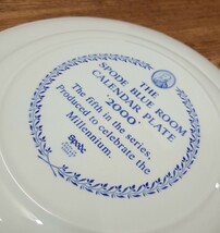 spode 英国スポード ブルールームコレクション カレンダー イヤープレート 2000年 ヴィクトリアンデザイン インテリア 飾り皿 _画像6