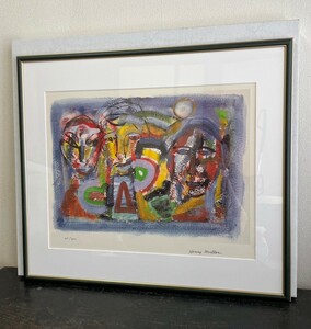 美品☆Henry Miller ヘンリーミラー 額装 リトグラフ エディション 62/200 サイン有り 絵画 