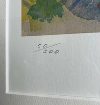 美品☆Henry Miller ヘンリーミラー 作 額装 ミクストメディア リトグラフ エディション 50/300_画像2