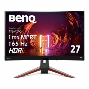 BenQ MOBIUZ EX2710R 湾曲ゲーミングモニター (27インチ/WQHD/湾曲1000R/165Hz 2.1ch treVol