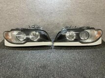 BMW Mスポーツ 318i GH-AY20 E46 純正 ヘッドランプ 左右セット HID ロアパネル付 300 動作確認済 (ライト/レンズ_画像1