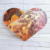 ☆A28 軸中心派 2018 バレンタインキャンペーン てぃんくる CHOCOLAT ORANGE 複製サイン入りハート型色紙 ☆_画像3