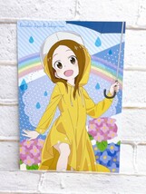 ☆ からかい上手の高木さん ドンキホーテ コラボ ドンキ 非売品 特典 ポストカード レインコート 傘 梅雨 ブルー☆_画像1