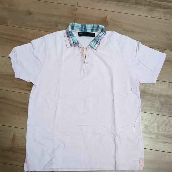 【即日発送】シップス　メンズ　ポロシャツ　半袖Tシャツ　ピンク　SHIPS
