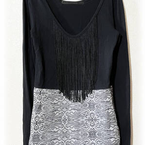 LIPSERVICE リップサービス ドッキングワンピース チュニック ワンピ ロンT 長袖 黒 美シルエット タイト 大人 セクシー ゾゾタウン 美品