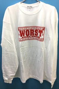 新古品　WORST & LOUGH　ワーストアンドラフ　長袖　Tシャツ　ホワイト　2X　綿100％　E-227