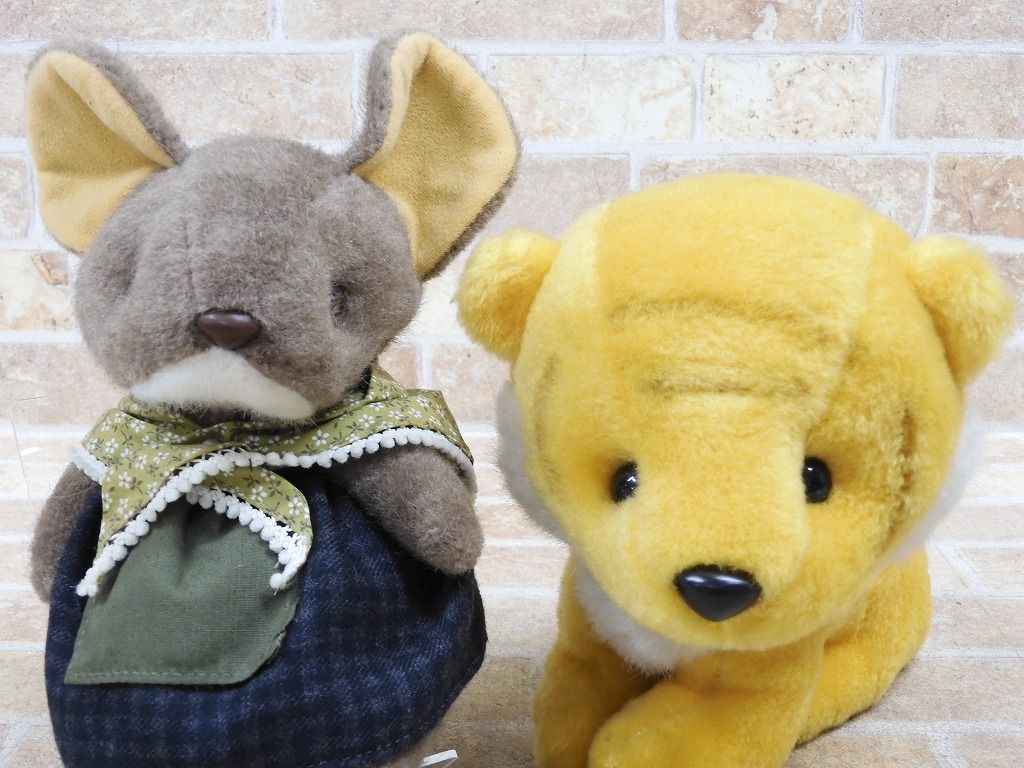 くま ぬいぐるみ ファースト社 黄色いオーバーオール テディベア 昭和