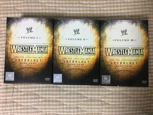 DVD ＷＷＥ レッスルマニア アンソロジーＢＯＸ１〜3セット　Ⅰ〜ⅩⅩⅠ