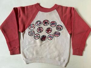 60's 70's vintage sweat kid's Major League baseball ツートンヴィンテージ スウェット メジャーリーグプリント検旧チーム