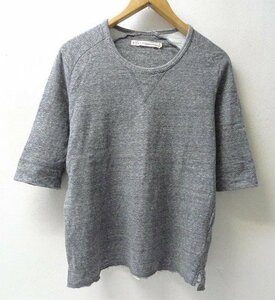 ◆CURLY カーリー 霜降り 7分袖 Tシャツ グレー サイズ1