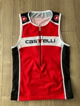 castelli カステリ シングレット トライアスロン ロードバイク ノースリーブ サイズS（日本M相当のタイトフィット）used その2_画像1