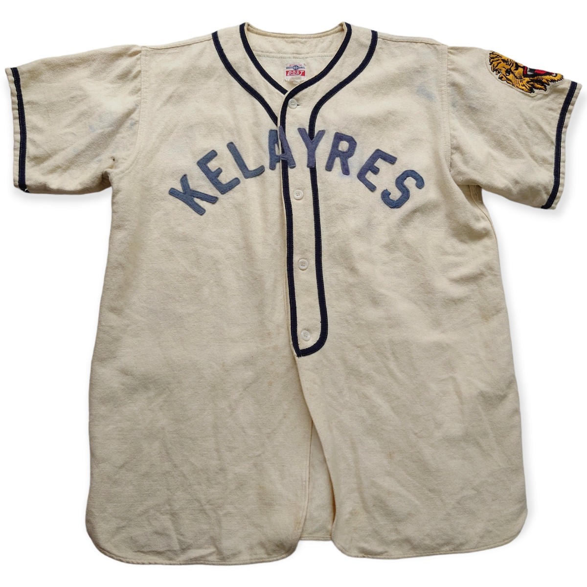 VINTAGE 40s 50s ウール ベースボール シャツ 大きめ BASEBALL SHIRT 