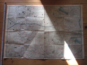 古地図　改正新案　最新京都地図　◆　明治43年　◆