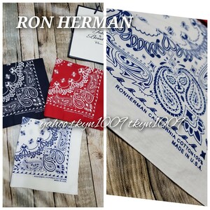 RON HERMAN ロンハーマン ORIGINAL BANDANA オリジナル ペイズリー柄 バンダナ 3点セット COLOR 男女兼用 ユニセックス