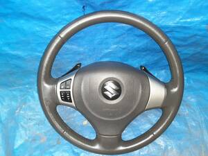 MH23S Wagon R stingray steering wheel Paddle Shift attaching leather air bag in fre-ta- lack of 48110-70K71-GCY postage included 