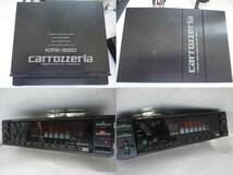 ☆　KPX-990 GM-800 carrozzeria カロッツェリア ロンサムカーボーイ カセットデッキ アンプ セット 中古 動作OK 修理品_画像10