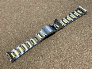 ラグ幅：22mm メタルブレス 腕時計ベルト コンビネーションゴールド ブレスレット【TUDOR チューダー対応 ブラックベイ・GMT・クロノ等に】