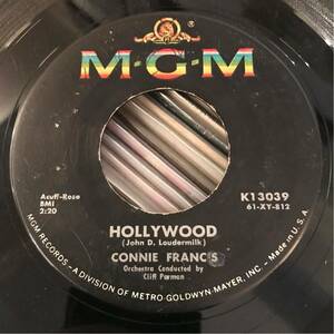 CONNIE FRANCIS US Orig 7inch HOLLYWOOD ロカビリー