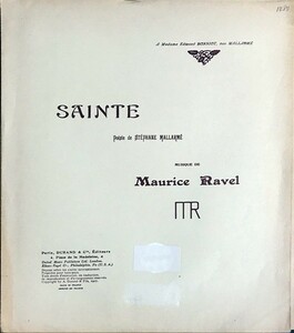 laveru. женщина ( mezzo * сопрано ) импорт музыкальное сопровождение Ravel Sainte вокальная музыка . искривление иностранная книга 