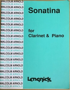  maru com *a-norudosonachineOp. 29 import musical score Malcolm Arnold Sonatina op.29 for clarinet and piano clarinet . piano foreign book 