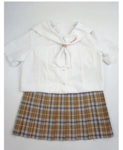 新品　半袖セーラー服とスカート2点セット　レプリカ　品川女子学園　上下セット Sサイズ　コスプレ服