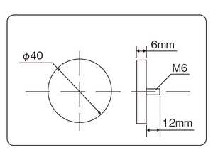 デイトナ ラウンドリフレクター 単体 ネジ止めタイプ φ40×φ6 レッド 76289 バイク DAYTONA 送料無料