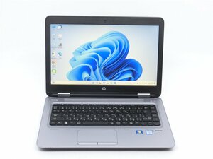 最新Win11Pro/カメラ内蔵/中古/14型/ノートPC/爆速SSD256GB/8GB/6世代i5/HP　640 G2 　MSoffice2021ProPlus搭載　DP/USB3.0