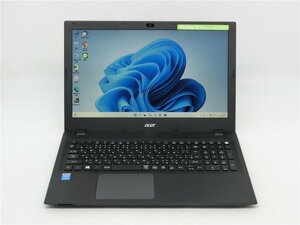 カメラ内蔵/15型ノートPC/Windows11/新品SSD256GB/8GB/5世代i3/ACER　TMP257M-N34D 新品無線マウス　MS office搭載