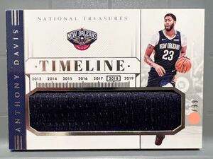 最高級版/99 Jumbo Jersey 18 Panini 国宝 Anthony Davis アンソニー・デイビス NBA バスケ Lakers レイカーズ 優勝 All-Star MVP The 75th