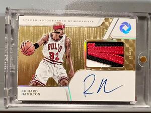 最高級5枚限定 豪華 Patch Auto 19 Panini Opulence Richard Hamilton リチャード・ハミルトン NBA サイン Pistons 優勝 All-star バスケ