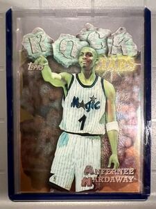 激レア インサート Rock Stars 97 Topps Anfernee Hardaway ペニー・ハーダウェイ NBA Magic ユニフォーム Panini All-star Insert