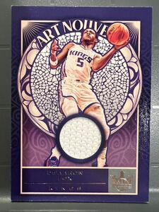 激レア NBA Kings 試合実使用 Jersey 21 Panini De'Aaron Fox ディアロン・フォックス NBA バスケ キングス 初代 クラッチプレイヤー賞