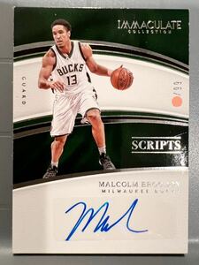 ROY★Sixth Man 賞★ 最高級/99 RC Auto 16 Panini Immaculate Malcolm Brogdon マルコム・ブログドン NBA ルーキー サイン バスケ Celtics