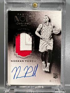 最高級直書01/99 RPA RC Patch Auto 15 Panini Noir Norman Powell ノーマン・パウエル NBA ルーキー サイン バスケ Clippers クリッパーズ