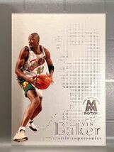 Rare!!! 1998-99 Skybox Molten Metal Heavy Metal Fusion Vin Baker Parallel Super Sonics NBA Panini バスケ ヴィン・ベイカー_画像1