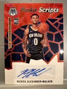 激レア Prizm RC Auto 19 Panini Mosaic Nickeil Alexander-Walker ニッケル・アレクサンダー ウォーカー NBA 直筆 ルーキー サイン バスケ