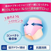 リリーフ アクティブ　吸水ショーツ　МーL　ライトピンク　女性用　※1枚のみ　外袋無　_画像4