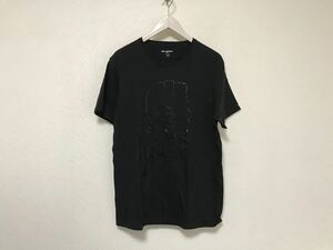 本物カールラガーフェルドKARLLAGERFELDコットンプリント半袖TシャツメンズアメカジサーフミリタリービジネスL黒ブラックホンジュラス製