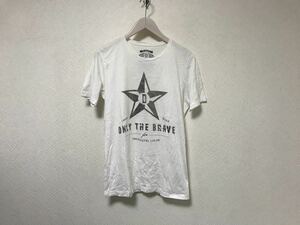 本物ディーゼルDIESELコットンプリント半袖TシャツメンズアメカジサーフミリタリービジネスXS白ホワイト