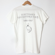 SCREEN STARS■Eurythmics THE REVENGE TOUR プリントTシャツ ホワイト/L 80S ユーリズミックス_画像2