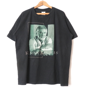 Winterland■ケニーロジャース ツアープリントTシャツ ブラック/XL 90S Kenny Rogers