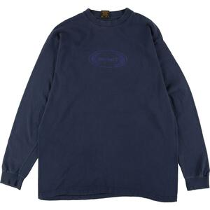 古着 ティンバーランド Timberland ロゴプリント ロングTシャツ ロンT USA製 メンズM /eaa311407