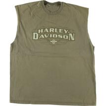 古着 ハーレーダビッドソン Harley-Davidson 両面プリント ノースリーブ モーターサイクル バイクTシャツ メンズXL /eaa325078_画像1