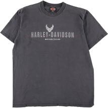 古着 90年代 ハーレーダビッドソン Harley-Davidson 両面プリント モーターサイクル バイクTシャツ USA製 メンズL ヴィンテージ /eaa325076_画像1