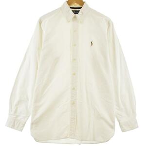 古着 ラルフローレン Ralph Lauren CLASSIC FIT クラシックフィット 長袖 ボタンダウンシャツ メンズXL /eaa308461