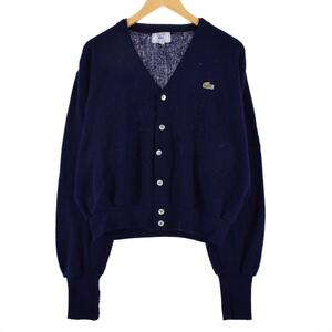 古着 70~80年代 ラコステ LACOSTE IZOD アクリルニットカーディガン メンズXL ヴィンテージ /eaa312713