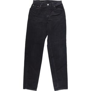 古着 90年代 リーバイス Levi's 550 RELAXED FIT TAPEREDLEG ブラックジーンズ テーパードデニムパンツ USA製 レディースL(w28) /eaa315504